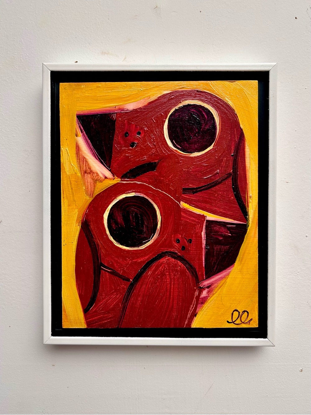 Abstract Oil Painting PSST! by Ed Lowther
